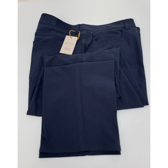 NWT Peter Millar BREVARD Five Pocket Performance Pants Navy Blue‎ 40 X 32 $180 - Picture 1 of 11